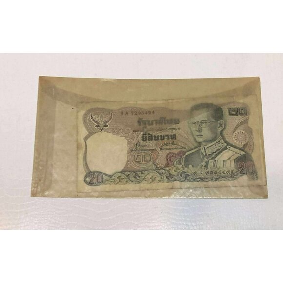 20 Thai Baht banknote featuring King Bhumibol Adulyadej (Rama IX) - Picture 3 of 3